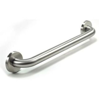 WingIts Premium Series 24 in. x 1.25 in. Grab Bar in Satin Stainless Steel (27 in. Overall Length) WGB5SS24