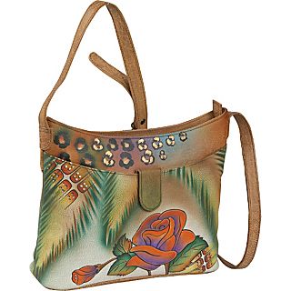 ANNA by Anuschka ANNA by Anuschka Small Shoulder Bag   Jungle Rose