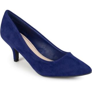 Brinley Co. Womens Sueded Pointed Toe Pumps