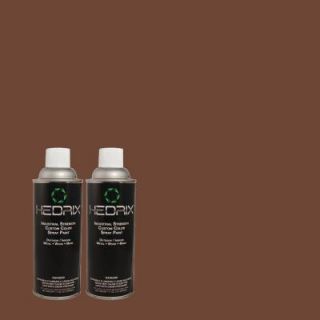 Hedrix 11 oz. Match of 710B 7 Rich Mahogany Gloss Custom Spray Paint (2 Pack) G02 710B 7