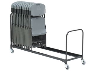 Iceberg 64048 8' Folding Chair Cart, 37 Chair Capacity, Black