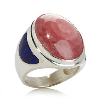Jay King Rhodochrosite and Lapis Sterling Silver Ring   1174982