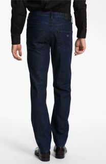 Armani Collezioni Straight Leg Jeans (Navy Wash)