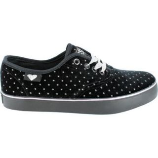 Womens Gotta Flurt Snow Flake Black Velvet