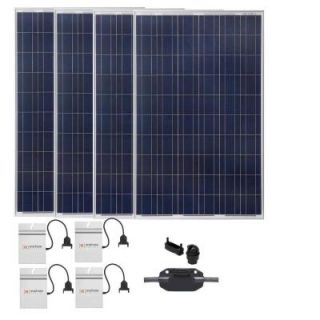Grape Solar 1,060 Watt Expandable Poly Crystalline PV Grid Tied Solar Power Kit GS 1060 KIT