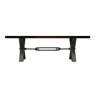 Aurelle Home Natura Brown Finish Dining Table