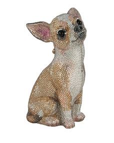 Judith Leiber Couture Chihuahua Crystal Minaudiere, Champagne Multi