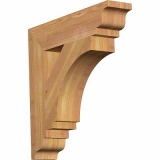 Ekena Millwork 3.5 in. x 18 in. x 18 in. Western Red Cedar Imperial Traditional Smooth Bracket BKT04X18X18IMP01SWR