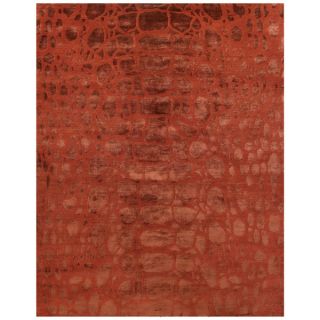 Grand Bazaar Hand knotted Wool & Art Silk Radiance Rug in Ruby 8 6 x