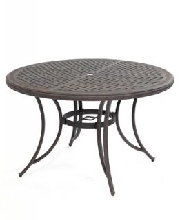 Cast Aluminum 48 Round Outdoor Dining Table   Furniture