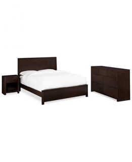 Tribeca Bedroom Furniture, 3 Piece Set (Full Bed, Nightstand and