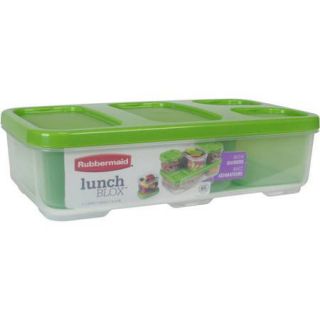 Rubbermaid LunchBlox Entree Food Container with Dividers, Case of 6