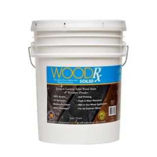 WoodRx 5 gal. Saddle Solid Wood Stain and Sealer 600735