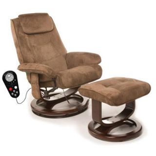 Comfort Products Walter Leisure Reclining Heated Massage Chair with Ottoman