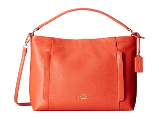 Coach Pebbled Leather Scout Hobo Light Watermelon