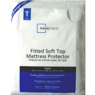 Mainstays Soft Top Fitted Mattress Protector