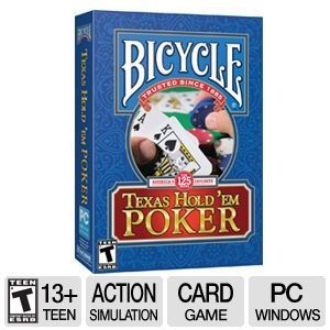 Bicycle Texas Hold em Poker/Casino Video Game   PC Game, ESRB T