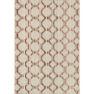 Loloi Rugs Carmen Lifestyle Collection Ivory/Multi 3 ft. 11 in. x 5 ft. 10 in. Area Rug CARMHCA02IVML3B5A