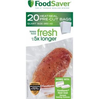 FoodSaver Quart Size Bags, 20 Count