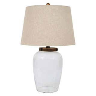 Glass Fillable Table Lamp with Shade