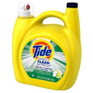 Tide Simply Clean and Fresh 138 oz. Refreshing Breeze Liquid Laundry Detergent (89 Loads) 003700089135