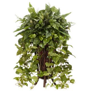 Vining Mixed Floor Plant in Decorative Vase by Nearly Natural