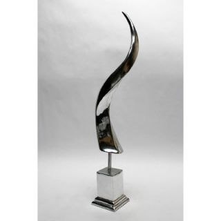 Vita V Home Silver Antelope Horn Statue
