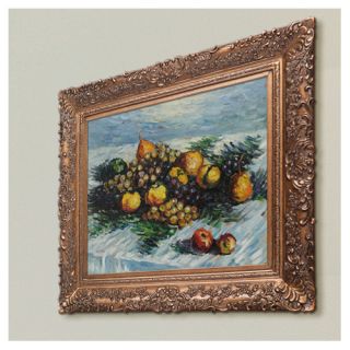 Monet Pears and Grapes Hand Painted Oil on Canvas Wall Art by Tori