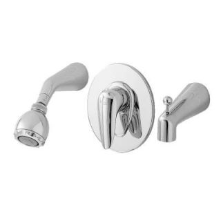 American Standard Ceramix 1 Handle Tub and Shower Faucet Trim Kit in Chrome (Valve Sold Separately) T000.502.002
