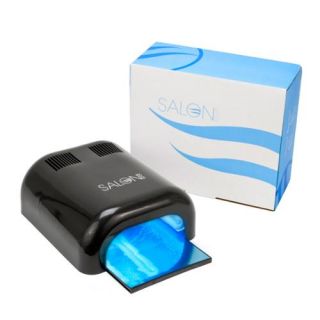 Salon Edge 36 Watt Professional Manicure UV Lamp Nail Polish Curing Dryer with Timer BLACK