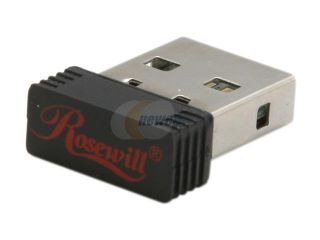 Rosewill RNX MiniN1 (RWLD 110001) Wireless N 2.0 Dongle (1T1R) IEEE 802.11b/g/n, USB2.0 Up to 150Mbps Data Rates, WEP 64/128, WPA/WPA2, and IEEE 802.1x