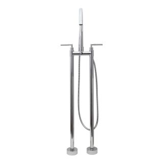 Dyconn Faucet Sleek Free standing Bathtub Filler Faucet with Hand
