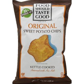 Food Should Taste Good Original Sweet Potato Chips, 4.5 oz, (Pack of 12)