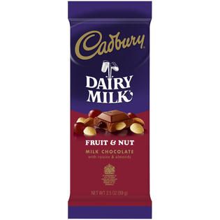 Cadbury Fruit & Nut Raisins & Almonds Milk Chocolate Candy Bar 3.5