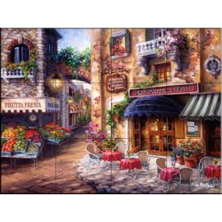 The Tile Mural Store Buon Appetito 17 in. x 12 3/4 in. Ceramic Mural Wall Tile 15 822 1712 6C