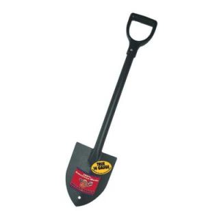 Bully Tools 14 Gauge Round Point Trunk Shovel with Steel D Grip Handle 92712