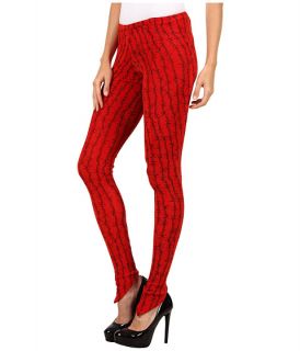 vivienne westwood anglomania witches legging red black barbwire