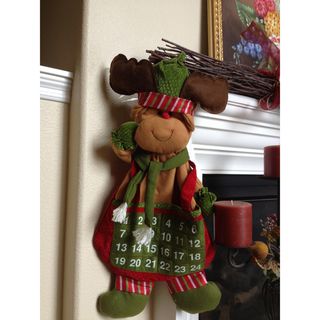Countdown to Christmas Hanging Reindeer Calendar