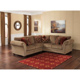 Signature Design by Ashley Grecian Amber Loveseat and Sofa Sectional