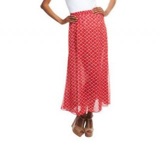 Liz Claiborne New York Reversible Printed Maxi Skirt —