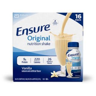 Ensure Original Nutrition Shake, Vanilla, 8 fl oz (Pack of 16)