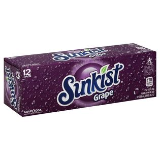 Sunkist  Soda, Grape, 12   12 fl oz (355 ml) cans [144 fl oz (4.3 lt)]