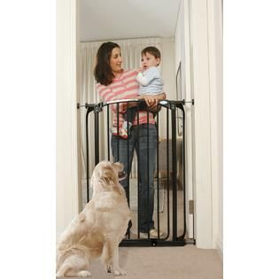 Dreambaby Chelsea Xtra Tall Swing Close Gate Combo Pack  Black   Baby