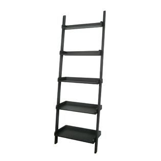 International Concepts Lean To Shelf Unit with 5 Shelves in Black
