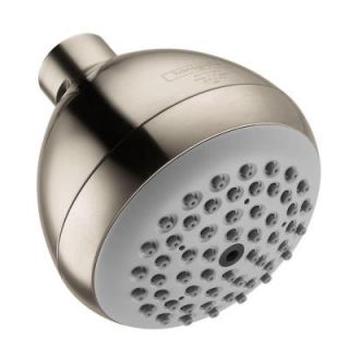 Hansgrohe Croma E 75 Green 1 Spray 3 in. Showerhead in Brushed Nickel 06498820
