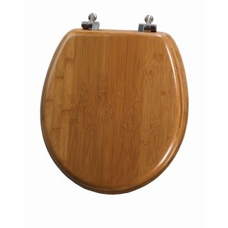 Mayfair Bamboo Wood Round Toilet Seat