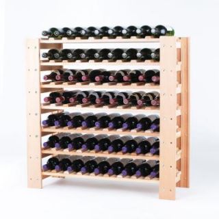 Wine Enthusiast Swedish 63 Bottle Wine Rack Natural 642 17 03
