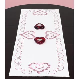Jack Dempsey Stamped Table Runner/Scarf 15X42 Valentines Day   Home