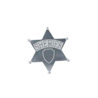Silver Jumbo Sheriff's Badge