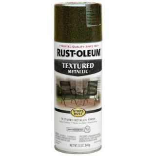 Rust Oleum Stops Rust 12 oz. Protective Enamel Mystic Brown Textured Metallic Spray Paint 262660